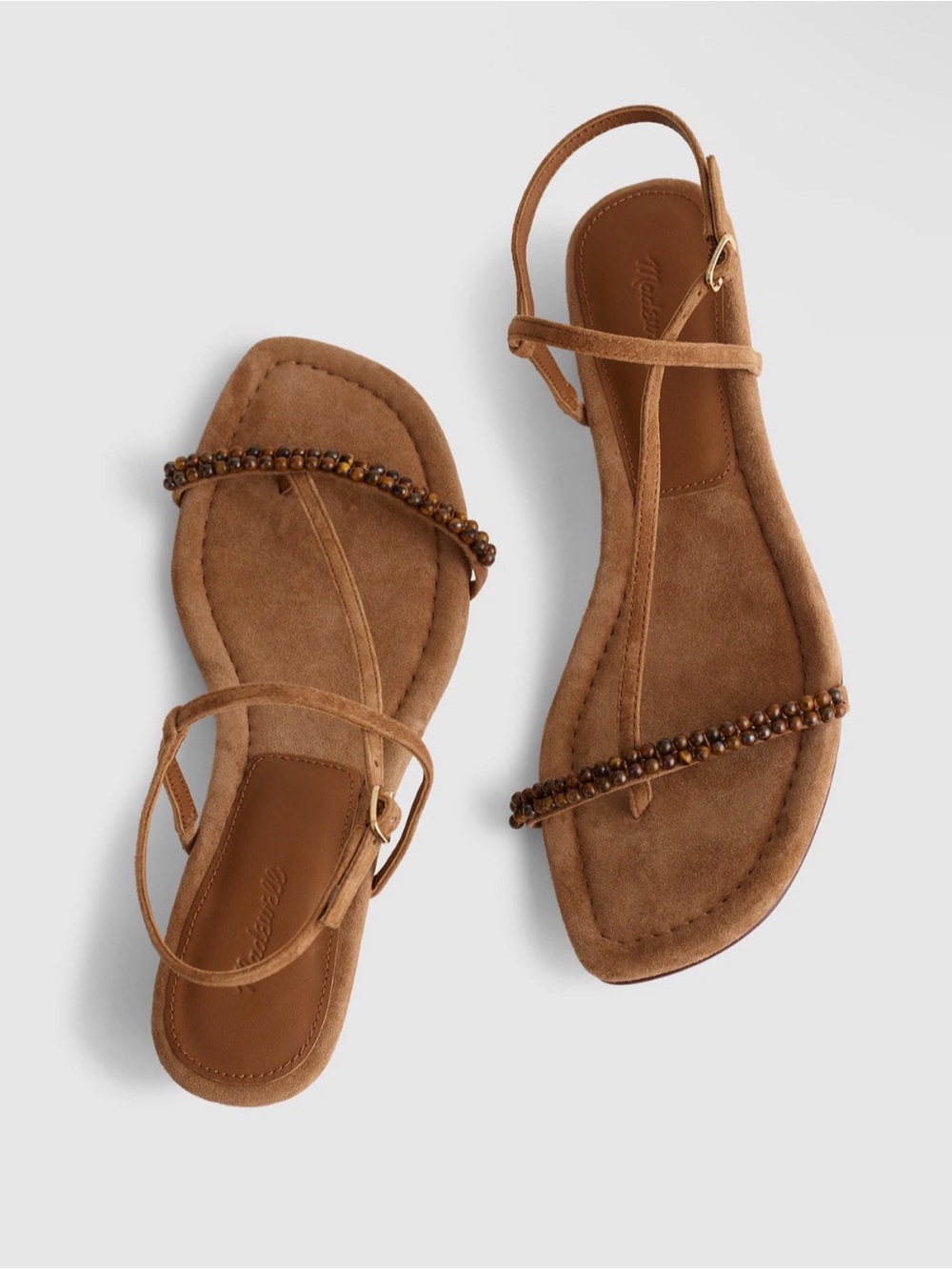 NWOB | The Maycie Asymmetric T-Strap Sandal | Size 8 | Aged Cognac